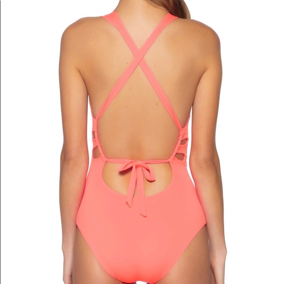 NWOT BECCA Skylar Color Code One-Piece Swimsuit - Picture 3 of 6